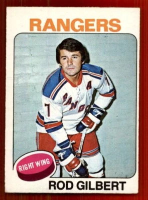 1975-76 O-Pee-Chee #225 Rod Gilbert EX-MT - Image 1 of 2