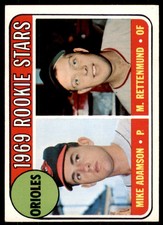 1969 Topps Orioles Rookies - Mike Adamson/M. Rettenmund Rookie . Baltimore