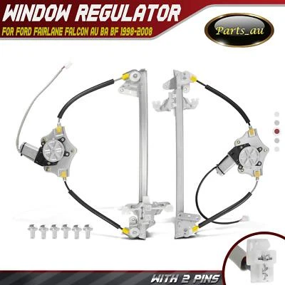 2x Front LH RH Window Regulators for Ford Fairlane Falcon AU BA BF 1998-2008 Ute - image 1 of 4