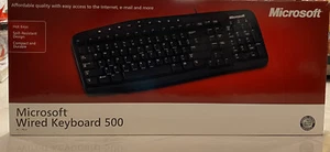 Teclado con cable Microsoft 500, RT2300, X10-95844 - Imagen 1 de 5