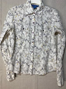 Junior Western Druckknopf Langarm Blumenmuster. Größe M. - Bild 1 von 5