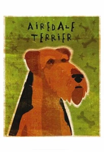 Airdale Terrier Dog, John Golden, Wall Decor Home Art Print 14" x 11"  976 - Picture 1 of 1