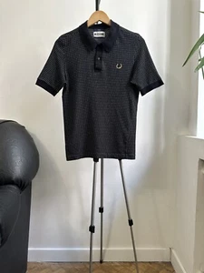 Fred Perry Miles Kane schwarze Punkte Polo Herren Small - Bild 1 von 5