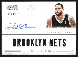 2012-13 Nat Treas Timeline Mat Custom Team Nicknames Sig #17 Deron Williams/49