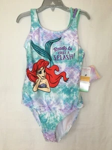 NWT Disney Ariel Swimsuit Girls UPF 50+ many sizes - Picture 1 of 4