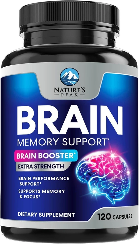 Brain Memory Supplement Pills - Nootropics Support for Concentration for Clarity - Image 1 of 1