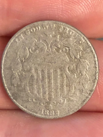 1882 Shield Nickel 5 Cent Piece Cover