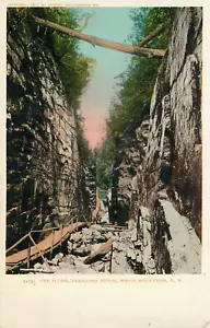 Postkarte New Hampshire The Flume Franconia Kerbe Weiße Berge ungeteilt - Bild 1 von 2