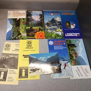 Vintage 70er Jahre Schweiz Touristenbroschüren Bilder Heft Tourist Lot Karten #3 - Bild 1 von 7