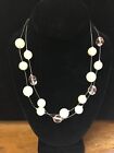 Faux Pearl Glass Bead Punk Necklace MGK Avril yungblud NEW!