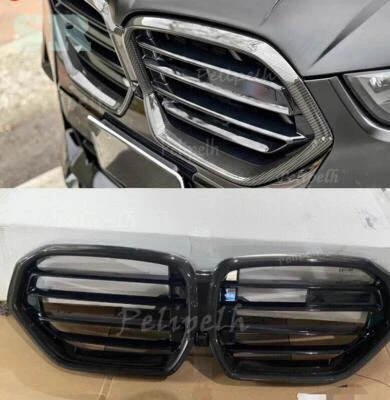 For BMW X6 X6M F96 LCI 2024+ Real Carbon Fiber Intake Grille Front Grill Replace - Image 1 of 4