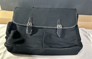 BALLY Vintage Monogram Leder & Nylon "Old-School" Umhängetasche / Aktentasche - Bild 1 von 12