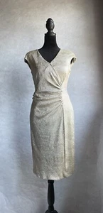 American Living Kleid In Soft Gold Größe 4 - Bild 1 von 9