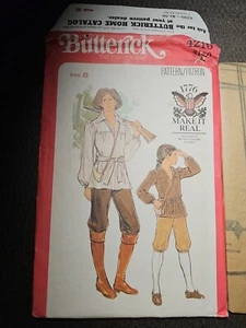 BUTTERICK SEWING PATTERN COSTUME 1776 PATRIOT COLONIAL KNICKERS SHIRT BELT SZ 44 - Picture 1 of 4
