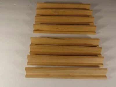8 Scrabble Wooden Tile Racks Game Pieces Replacement Parts Lot C1409 - Image 1 of 4
