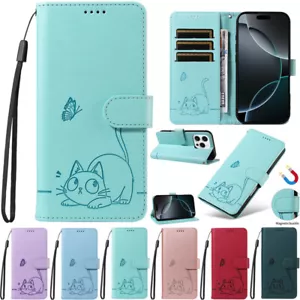 For Samsung A21S A20 A50 A51 A52 S53 Pattern Flip Leather Wallet Card Case Cover - Picture 1 of 38