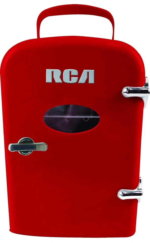 RCA Mini Compact Refrigerator - Red 0.14 Cubic Feet - Image 1 of 2