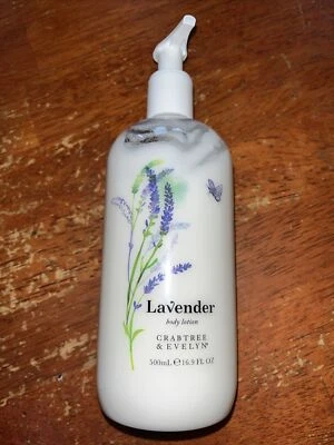 Crabtree & Evelyn 薰衣草身体乳液 16.9 盎司/500 毫升(全新无盒)泵 — 第 1/3 张图片