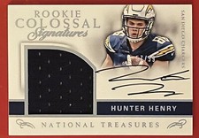 2016 National Treasures Rookie Colossal Signatures Auto /99 Hunter Henry RC #10