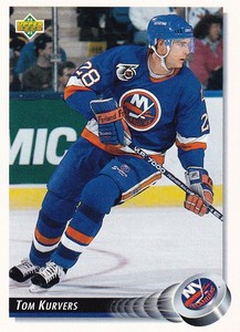 1992-93 Upper Deck #292 Tom Kurvers New York Islanders