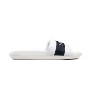 LACOSTE 7-41CMA0007042 CROCO SLIDE 319 Mn`s (M) White Synthetic/Textile Slides - Picture 1 of 6