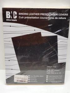 100ct Ivory BNC Leather Texture Paper Binding Presentation Covers 8.75"X11.25" - Foto 1 di 3