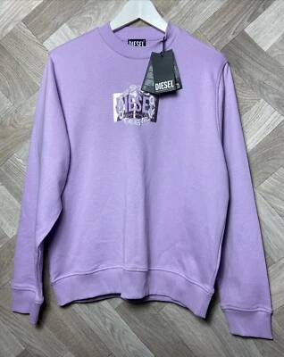 Diesel Purple/Lilac Sweatshirt Pullover Jumper Size Small New - Image 1 of 4