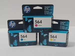 Genuine HP 564 Printer Ink Cartridge Cyan, Magenta, Yellow 2022 exp - Picture 1 of 8