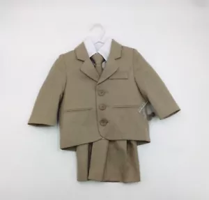 Cole By Sweet Kids Boys 12M 5 Piece Suit Beige Tan - Picture 1 of 23