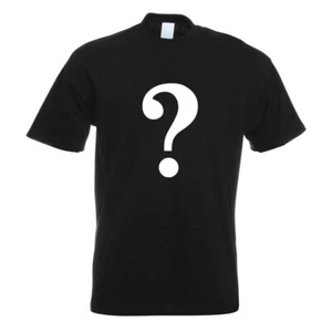 Signo de interrogación pictograma camiseta motivo impreso camisa divertida diseño estampado - Imagen 1 de 19