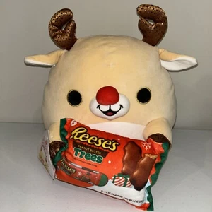 Snackles Christmas Reindeer & Reeses Peanut Butter 14" Soft Plush by ZURU NWT - Picture 1 of 9