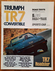 TRIUMPH TR7 CONVERTIBLE car sales brochure catalogue from USA, 1979 / 1980