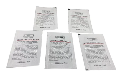 5 X Kiehl's Ultra Facial Cream 24 Hour Daily Lightweight Hydrating 3 mL Each - Image 1 of 2