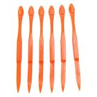6 Stück Einfach Orange Zitrusschäler In  Orange Farbe Küche Werkzeug F4H4