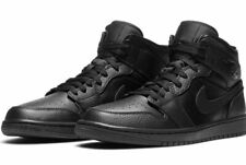 Nike Air Jordan 1 MID Herren 47,5 NEU DEADSTOCK Triple black schwarz 554724-091