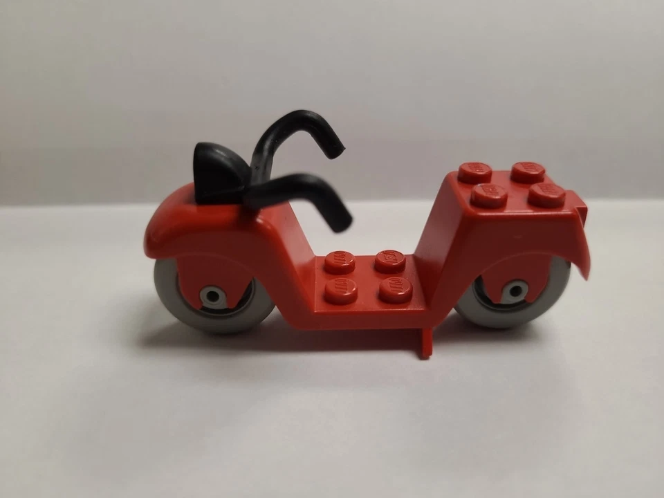 LEGO Red Fabuland Scooter Bicicleta con Ruedas Grises DE COLECCIÓN Foto 1 de 4