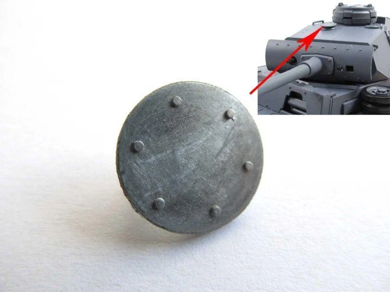 MT119 Tank 1/16 German Panzer III Mato Turret Metal Armoured Fan Cover Exhaust - Image 1 of 1