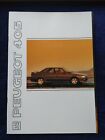 Peugeot 405 GLI GLD GRI 1,6 1,9 GRD GRDT SRDT SRI MI 16 Prospekt 1991