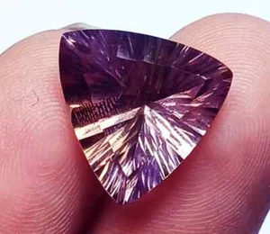 Piedra preciosa suelta ametrino brasileño 100 % natural 4,75 quilates certificada con regalo gratis - Imagen 1 de 7
