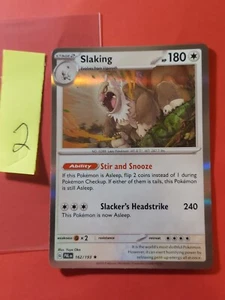 2023 Pokemon Scarlet and Violet Paldea Evolved #162 Slaking, R, Holo, cd2 - Picture 1 of 2