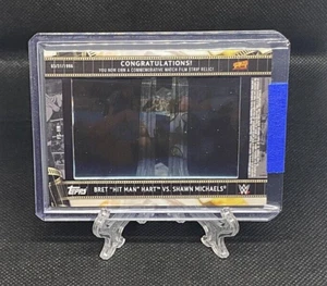 2021 Topps WWE Bret "Hit Man" Hart vs Shawn Michaels FILM STRIP #5 - Bild 1 von 3