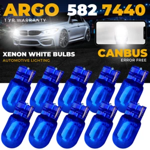 W21W 582 7440 Super White Side Light Xenon Daytime Running Lights DRL Bulbs 12v - Picture 1 of 86