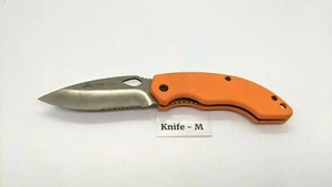 Ozark Trail Outdoor Equipment Folding Pocket Knife Combo Edge Liner Lock Orange - Picture 1 of 53