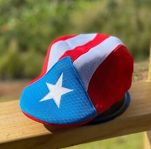 PUERTO RICO FLAGGE Barett Boina Stickerei Stern - Bild 1 von 2