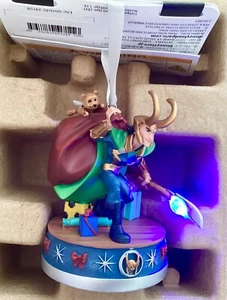 2024 DISNEY MARVEL LOKI LIGHT-UP LIVING MAGIC SKETCHBOOK CHRISTMAS ORNAMENT - Picture 1 of 8