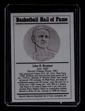 JOHN ROOSMA 1986-99 BASKETBALL HALL OF FAME METALLIC HOF