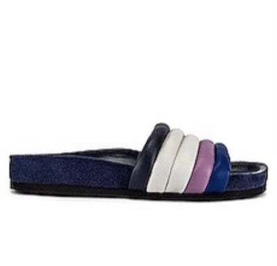 Sandalia Isabel Marant City Hellea Slide Eléctrica Azul FR 36 EE. UU. 5,5/6 NUEVA EN CAJA $430 Foto 1 de 4