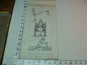 original art EILEEN V. DOWD--FUNNY WOMAN EXERCISE #1 - Picture 1 of 5