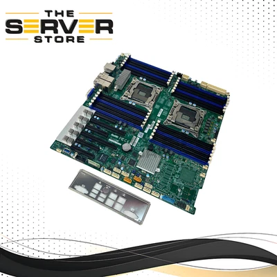 Supermicro Dual Intel Xeon E5-2600v4/v3 LGA2011 EEATX MB con disipadores de calor X10DRI-T4+ Foto 1 de 2