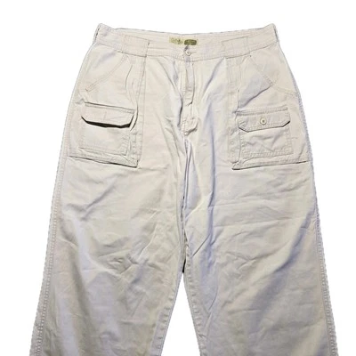 Pantalones Cabelas Mujer Plus 20 Blanco 7 Bolsillos Senderista Carga Algodón Senderismo Aire Libre  Foto 1 de 4